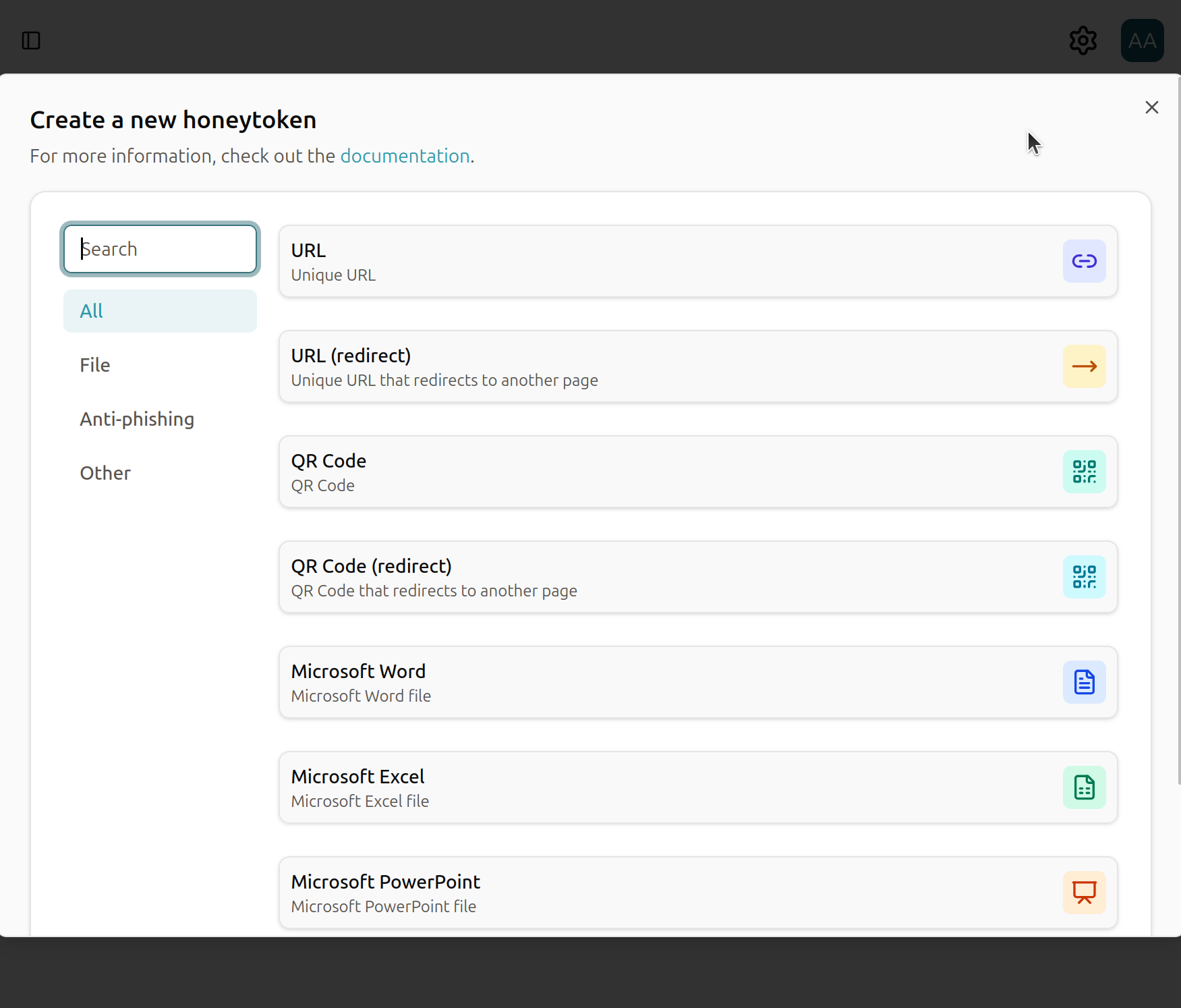 Create Honeytoken