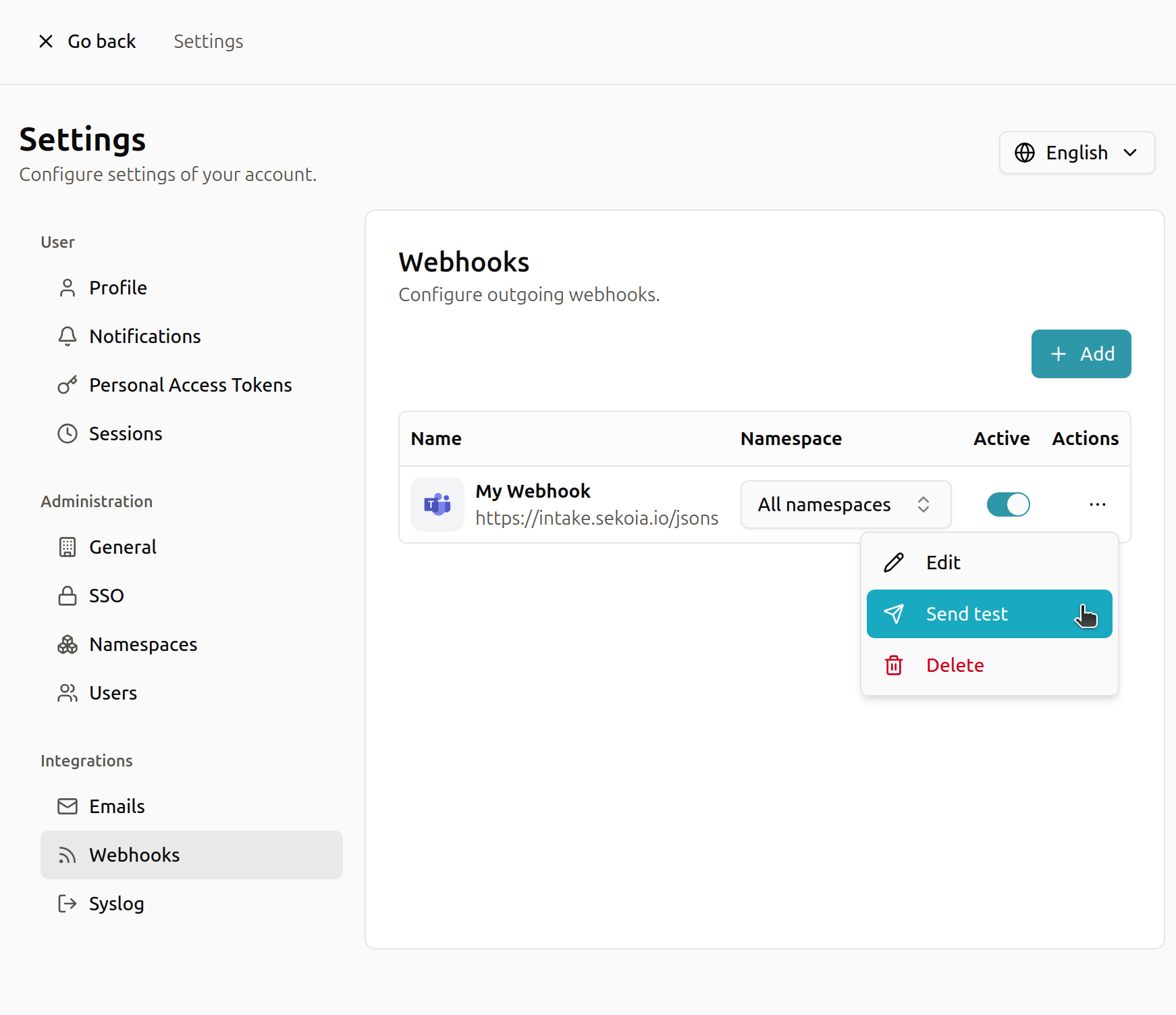 Modify email